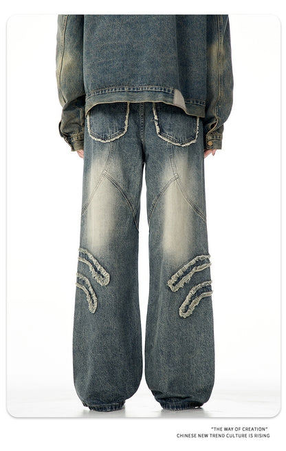 American Men's Straight Retro Jeans