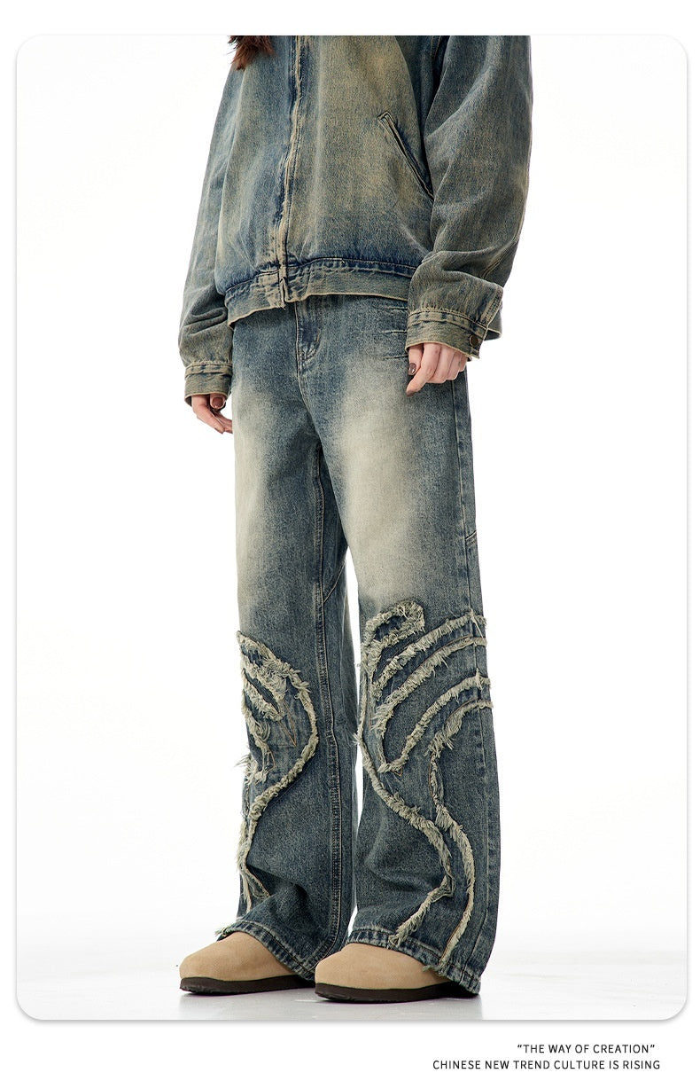 American Men's Straight Retro Jeans