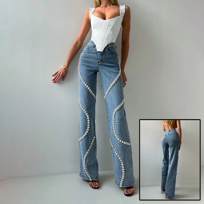 Loose Straight Leg Jeans And Fashionable Casual Pants