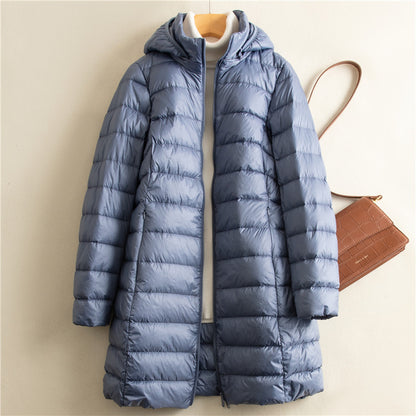 Detachable Hat Light Thin Down Jacket Women