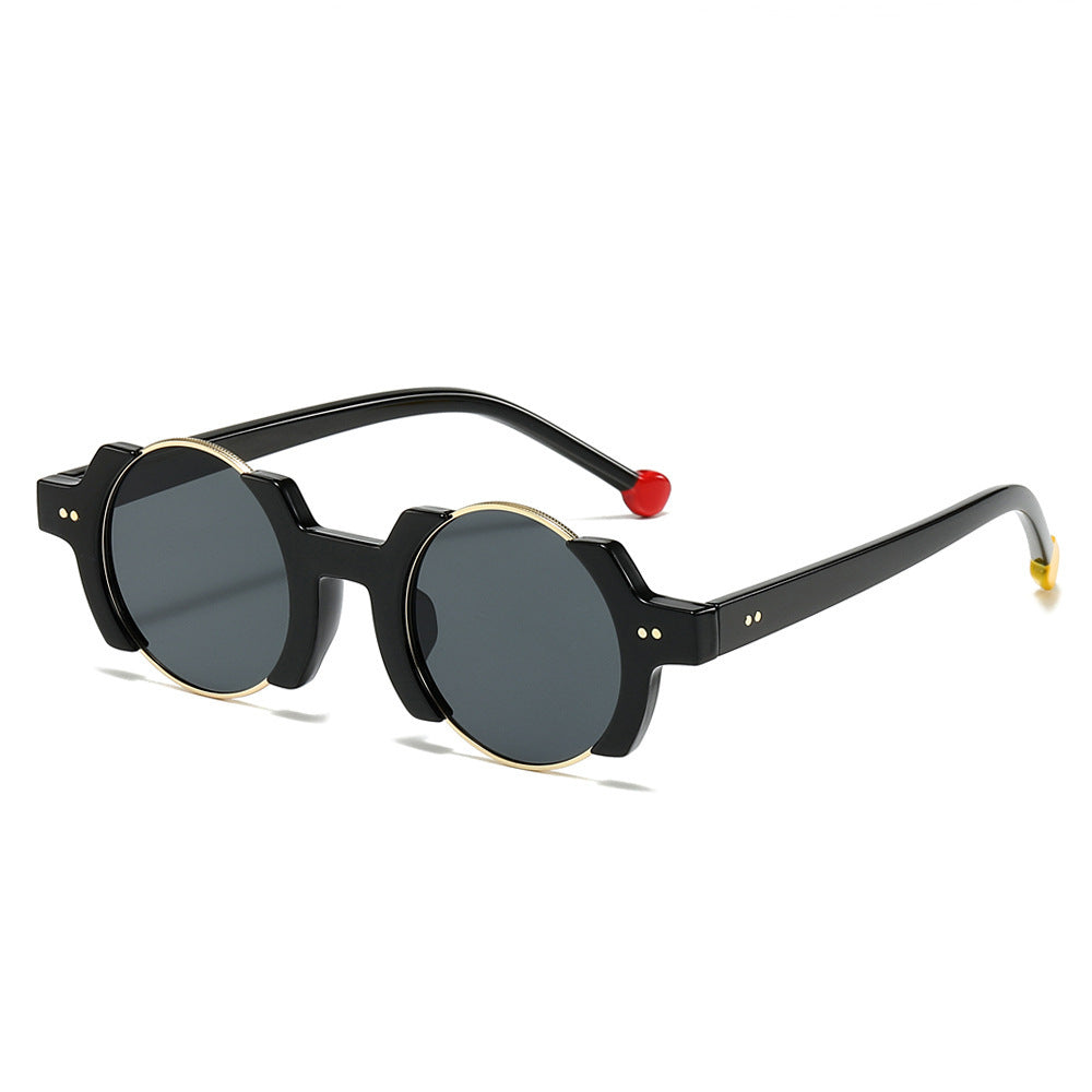 Fashion Personalized Hip Hop Contrast Color Sunglasses