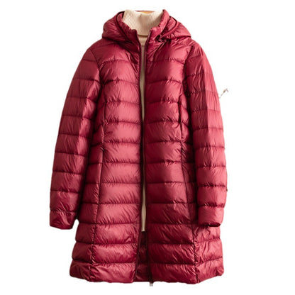 Detachable Hat Light Thin Down Jacket Women