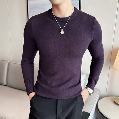 Modal Anti-Pilling Round Neck Sweater For Men