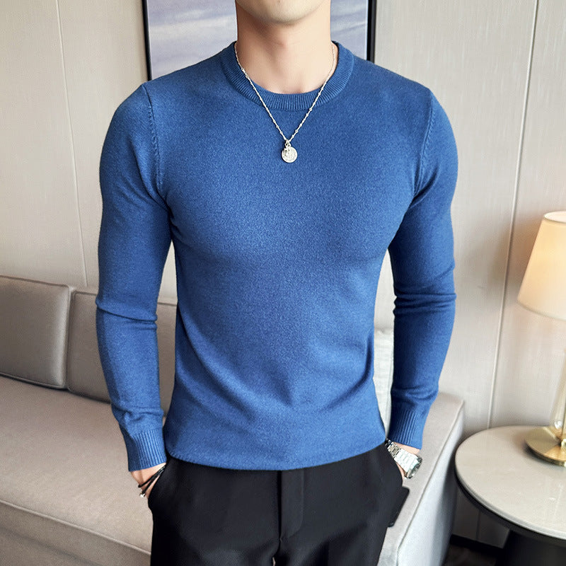 Modal Anti-Pilling Round Neck Sweater For Men