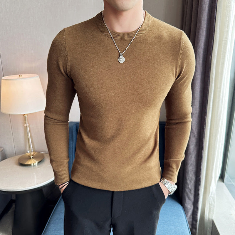 Modal Anti-Pilling Round Neck Sweater For Men