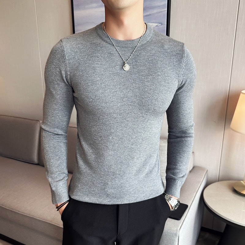 Modal Anti-Pilling Round Neck Sweater For Men